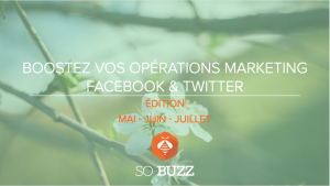 Opérations marketing Facebook et Twitter