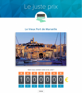 Application le Juste Prix pour Facebook
