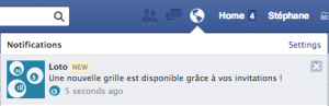 Application Loto pour Facebook