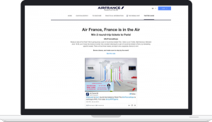 Application twitter pour Air France