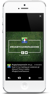 Application Twitter pour Cariparma