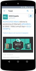 Application twitter wiko