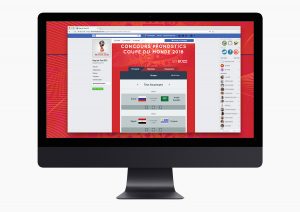 Jeu marketing de pronostics pour la coupe du monde de foot 2018