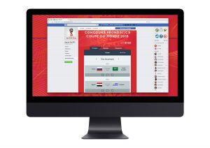 Jeu marketing de pronostics pour la coupe du monde de foot 2018