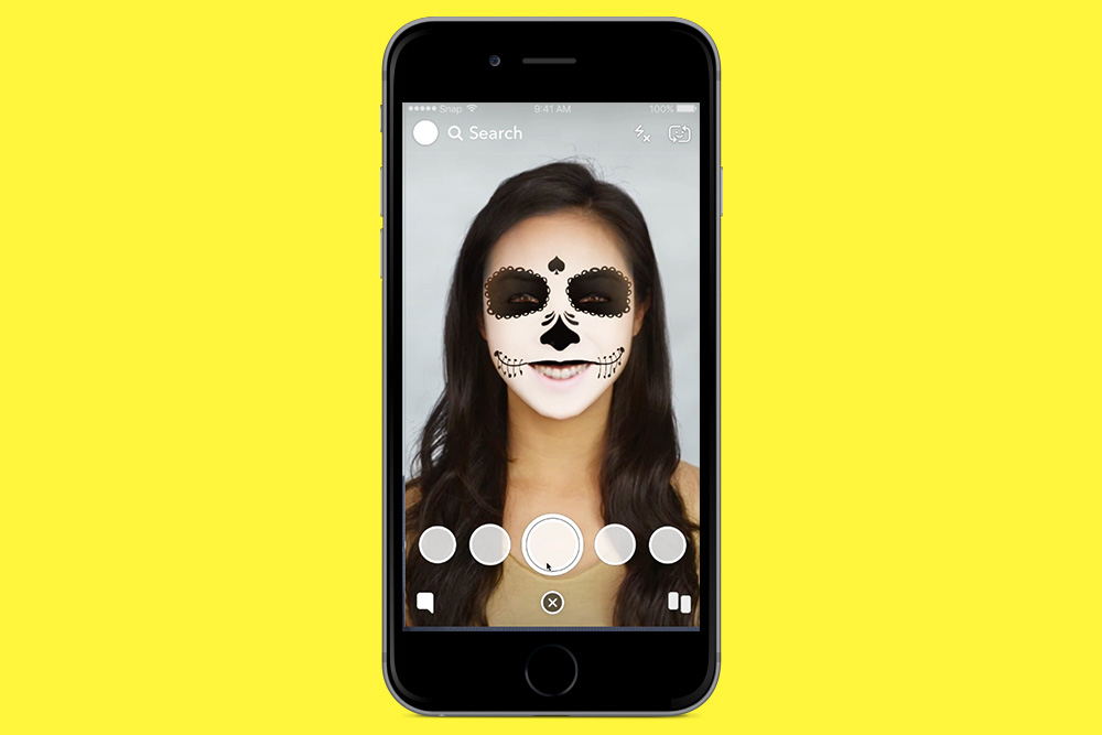 Vidéo de demo filtre Snapchat halloween